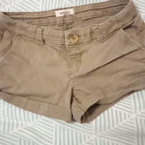 Army color comfortable jean shorts